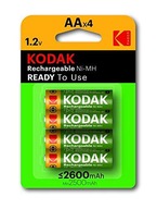 BATÉRIA AA-4 2600 MAH /R6X4 KS/ KODAK BATÉRIA AA-4 2600 MAH /R6X4 KS/ KODAK
