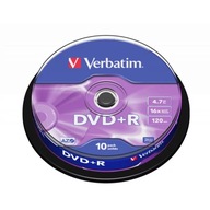 DVD + R VERBATIM 4,7GB 16X TORTA-10ks AZO