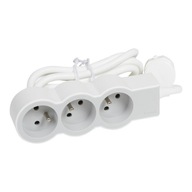 Predlžovací kábel 3gn w/u 1,5m bielo-sivý 3680W 16A (3x1,0mm) HELMO Legrand Predlžovací kábel 3gn w/u 1,5m bielo-sivý 3680W 16A (3x1,0mm) HELMO Legrand