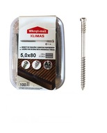 Nerezové podperné skrutky na terasu 5x80mm 100 ks Nerezové podperné skrutky na terasu 5x80mm 100 ks