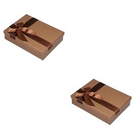 Modré kartónové darčekové krabičky na šperky 2 ks