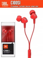 Slúchadlá do uší JBL C100SI ČERVENÉ