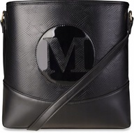 TAŠKA NA RAMENO MONNARI Messenger Bag Strap LOGO Monnari Čierna dámska TAŠKA