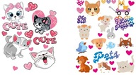 Nažehľovacie obtlačky na tričko Oblečenie Animals Kittens Nažehľovacie obtlačky na tričko Oblečenie Animals Kittens