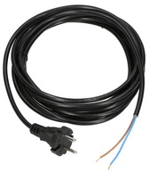 Kábel - kábel so zástrčkou 2x1 / 5m čierny H05VV-F