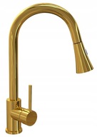 Kuchynská batéria SNAKE GOLD s výsuvným výtokom Kuchynská batéria SNAKE GOLD s výsuvným výtokom