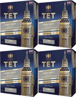 TET LORD GREY čierny čaj 100 sáčkov 200g x4 TET LORD GREY čierny čaj 100 sáčkov 200g x4