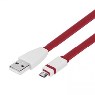 TB kábel USB-Micro USB 1m bordový