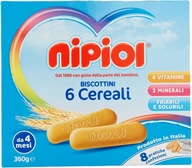 Piškóty biscotti 360g 6 cereálií - Nipiol