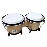 Klubové salsa bongos prírodné drevené bongá SET