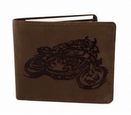 Kožená peňaženka pre motorkára MOTO