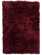 Huňatý moderný bordový mäkký koberec 160x230