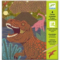 DJECO Scratch Game Scratch Game 4 OBRÁZKY DINOSAUROV