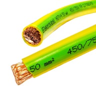LGY lankový kábel 1 x 50 mm 50 mm žltozelený 450V