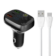 LDNIO Bluetooth C704Q 2USB FM vysielač, USB-C + MicroUSB kábel LDNIO Bluetooth C704Q 2USB FM vysielač, USB-C + MicroUSB kábel