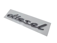 Emblémový nápis pre Porsche diesel Silver Glossy