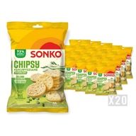 Sonko Kukuričné ​​lupienky Zelená cibuľa 60g x20