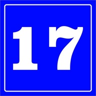 Nie 94 Číslica 17 - VÝSTRAŽNÁ TABUĽKA Nie 94 Číslica 17 - VÝSTRAŽNÁ TABUĽKA