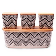 CHLEBNÍK 1131 ZIGZAG + 3 NÁDOBY KAMILLE CHLEBNÍK 1131 ZIGZAG + 3 NÁDOBY KAMILLE