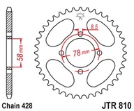 JT ZADNÉ OZNAČENIE 810 50 SUZUKI GT 125 '74-81, RV 125 (81050JT) (REŤAZ 428) JT ZADNÉ OZNAČENIE 810 50 SUZUKI GT 125 '74-81, RV 125 (81050JT) (REŤAZ 428)