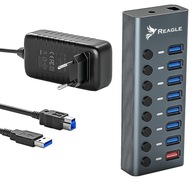 HUB USB 3.1 PRO Active 8 portov USB-A napájací zdroj HUB USB 3.1 PRO Active 8 portov USB-A napájací zdroj