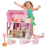 Drevený domček pre bábiky ružový XL TRIKITO LULILO