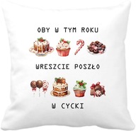 Vtipný vankúšik MAY IT GO IN THE BOBS, vtipný vianočný darček Vtipný vankúšik MAY IT GO IN THE BOBS, vtipný vianočný darček