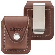 Puzdro na zapaľovač Zippo LPCB, hnedá prírodná koža