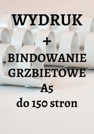 Čiernobiela tlač A5 do 150 strán + väzba Čiernobiela tlač A5 do 150 strán + väzba