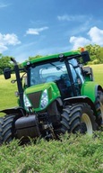 Bavlnená utierka 30x50 Traktor zelená