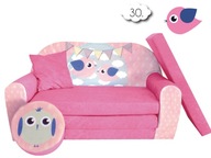 Poťah na detskú pohovku Bird Pink Poťah na detskú pohovku Bird Pink