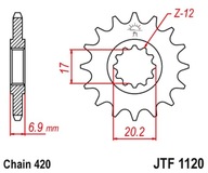 Jt ozubené koleso predné 600M 15 motor Am6 Jtf1120,15 420 Jt ozubené koleso predné 600M 15 motor Am6 Jtf1120,15 420