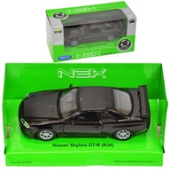 MODEL WELLY 1:34 NISSAN SKYLINE GT-R R34 ČIERNA MODEL WELLY 1:34 NISSAN SKYLINE GT-R R34 ČIERNA