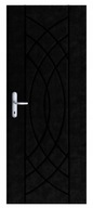 Obloženie dverí Elle 1 Black 95 cm