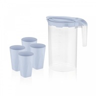 1,5L DŽVNA S POHÁRKAMI NA NÁPOJE, ŠŤAVY, ZMIEŠANÁ VODA 1,5L DŽVNA S POHÁRKAMI NA NÁPOJE, ŠŤAVY, ZMIEŠANÁ VODA