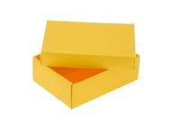 Dekoratívna darčeková krabička 140x100x47mm žltá S