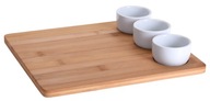 SUSHI DOSKA, bambus, 3 misky SUSHI DOSKA, bambus, 3 misky