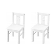 2 ks Ikea kritter Detská stolička biela 2 ks Ikea kritter Detská stolička biela
