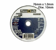 Kotúč rezný na kov 76x1,0x10 (10 ks) FLEXOVIT Kotúč rezný na kov 76x1,0x10 (10 ks) FLEXOVIT