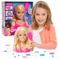 HLAVA BÁBIE BARBIE NA STYLING A ČESENIE + DOPLNKY.