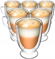 Termopoháre na kávu, latte a čaj so stojanom a uškom Miowi 6x260ml Termopoháre na kávu, latte a čaj so stojanom a uškom Miowi 6x260ml