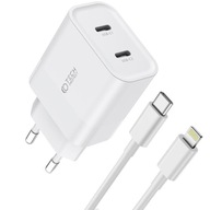 2x sieťová nabíjačka USB-C Tech-Protect PD 20W + Lightning kábel 2x sieťová nabíjačka USB-C Tech-Protect PD 20W + Lightning kábel
