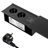 Zásuvka zapustená do pracovnej dosky USB CHARGER USB-C AC Zásuvka zapustená do pracovnej dosky USB CHARGER USB-C AC