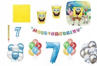 Súprava balónov Spongebob SquarePants k 7. narodeninám Súprava balónov Spongebob SquarePants k 7. narodeninám