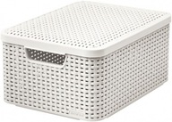 Košík Style M s vekom, krémový, 18L zakrivený Košík Style M s vekom, krémový, 18L zakrivený