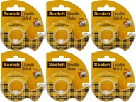Scotch obojstranná lepiaca páska, obojstranná x6