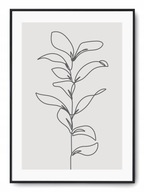 Plagát r 40x50 cm Kvet Kresba Náčrt Grafika Plagát r 40x50 cm Kvet Kresba Náčrt Grafika