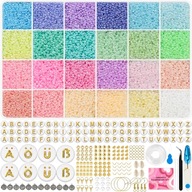 Korálky na výrobu šperkov DIY dekoračná sada 12600 kusov 1-3 mm Korálky na výrobu šperkov DIY dekoračná sada 12600 kusov 1-3 mm
