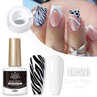 BORN PRETTY - LINER PAINT GEL UV/LED - Dekoračný gél so štetcom - LP01 BORN PRETTY - LINER PAINT GEL UV/LED - Dekoračný gél so štetcom - LP01