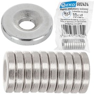 okrúhly NEODYMIOVÝ MAGNET S OTVOROM NA SKRUTKU STRONG SET 10 ks. okrúhly NEODYMIOVÝ MAGNET S OTVOROM NA SKRUTKU STRONG SET 10 ks.